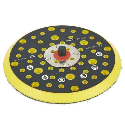 6 Inch/52 Holes Sander Backing Pad Hook&Loop Dust Sanding Disc For-MIRKA