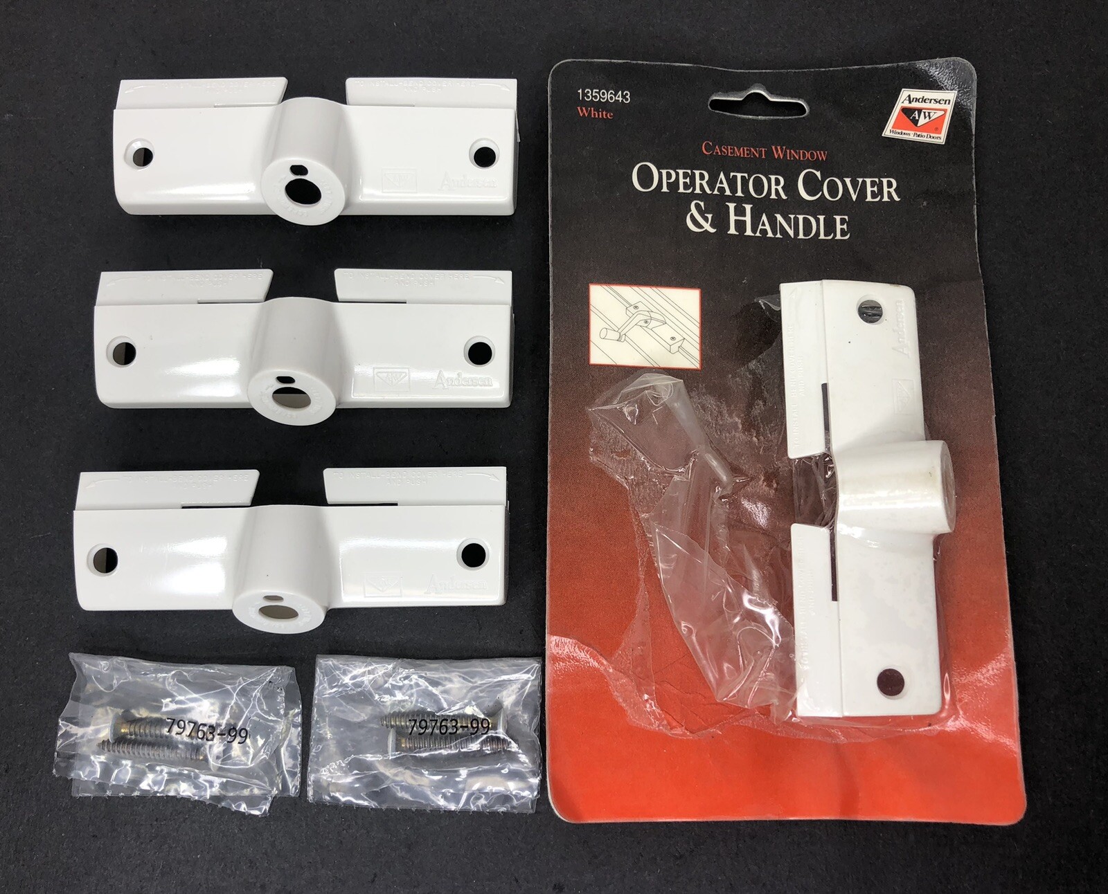 4 Andersen Casement Window Operator Cover with 4 Screws White 1359643