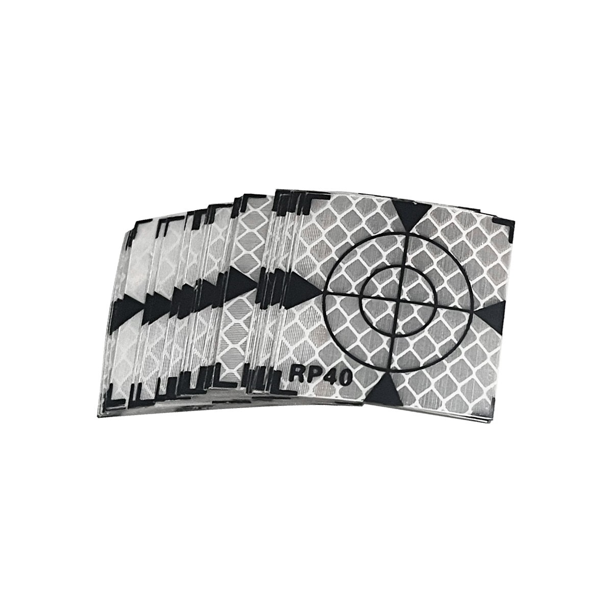 100PCS TOTAL STATION REFLECTOR SHEET 40X40MM REFLECTIVE TAPE TARGET STICKER