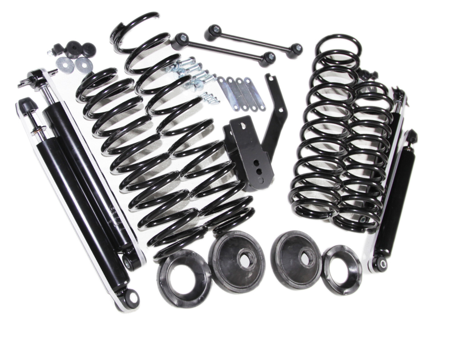 3.25" Lift Kit For Jeep Wrangler JK 4-Door 2007-2018 Coil Springs Shocks Bracket