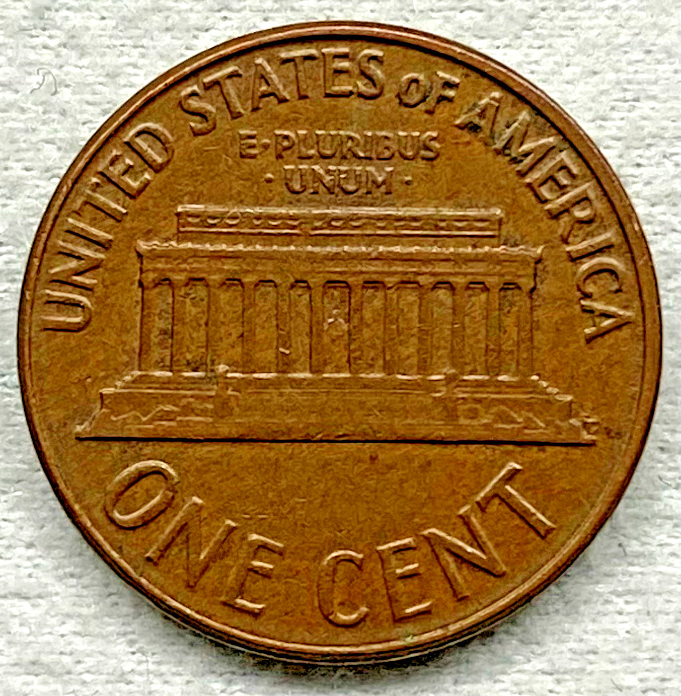 1963 D Lincoln Memorial Cent 1 cent VF condition BN color 3.1G Free Shipping!!