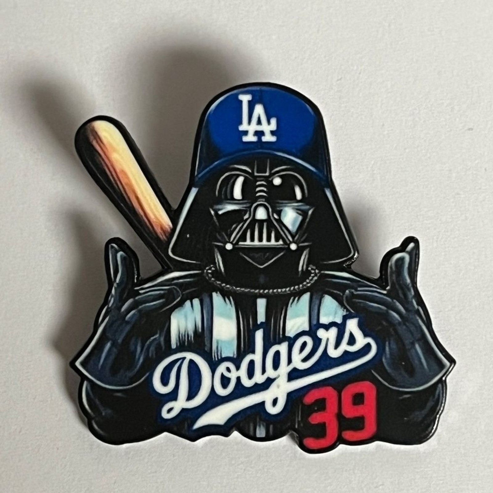 LA Dodgers Darth Vader 39 Hat Pin Pins Roy Campanella Hats Bag Fitted New Era