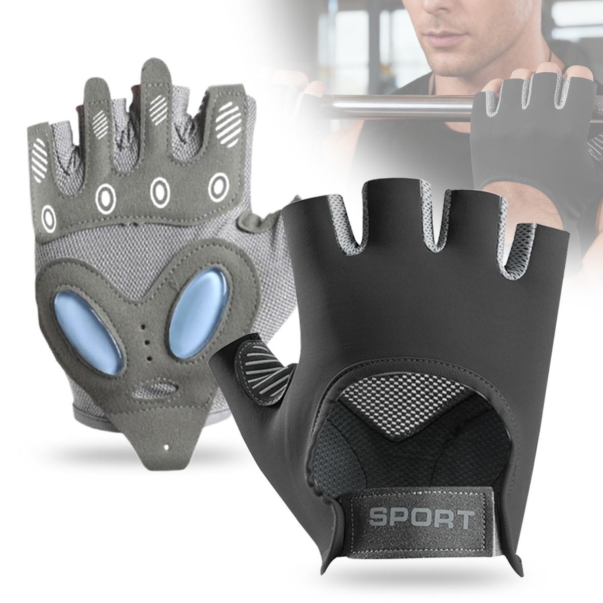Weight Lifting Gym Gloves Anti Slip Padded Workout Gloves for Men Women NEW