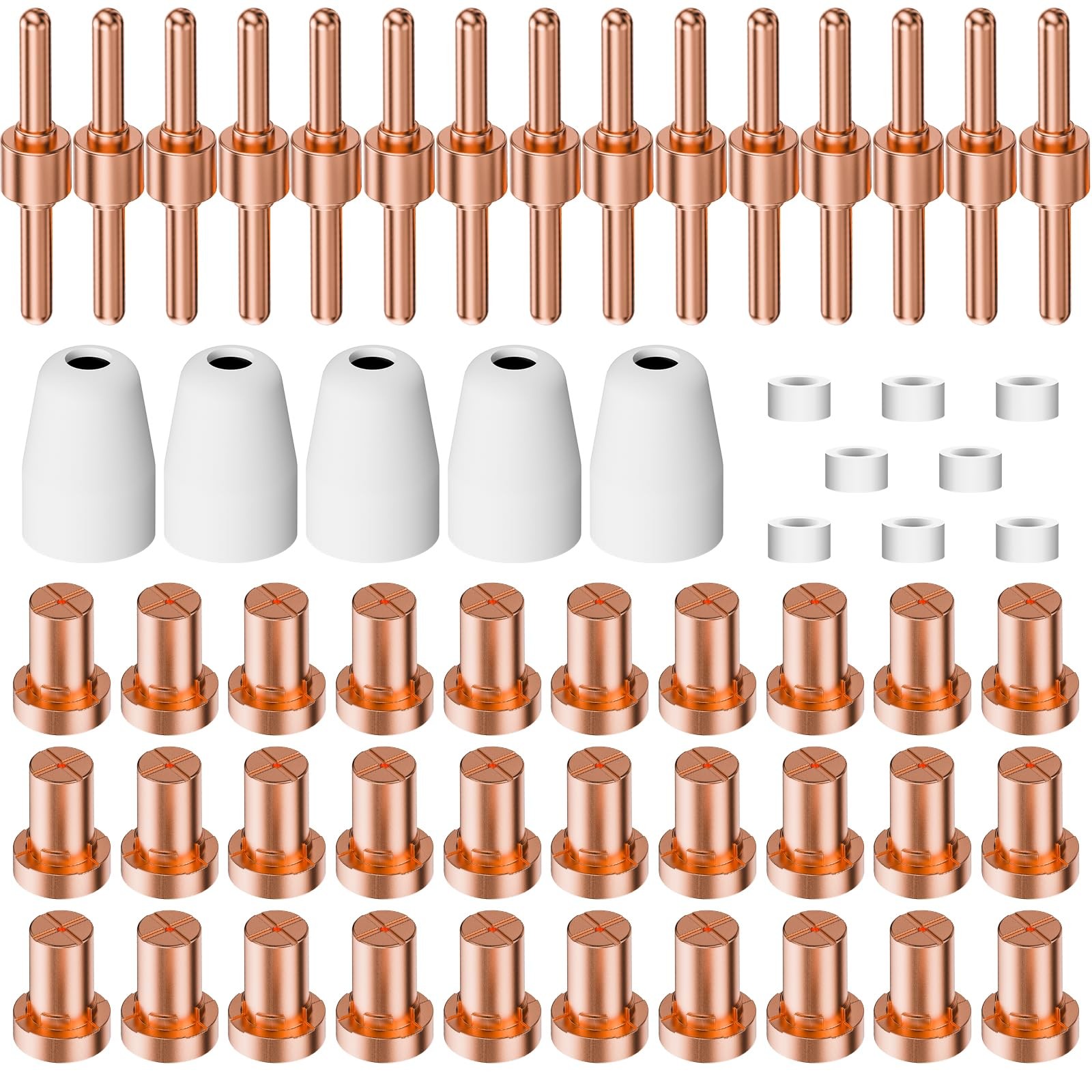 Plasma Cutter Consumables 60PCS Nozzles Electrodes for CUT-40 CUT-50 CT-312