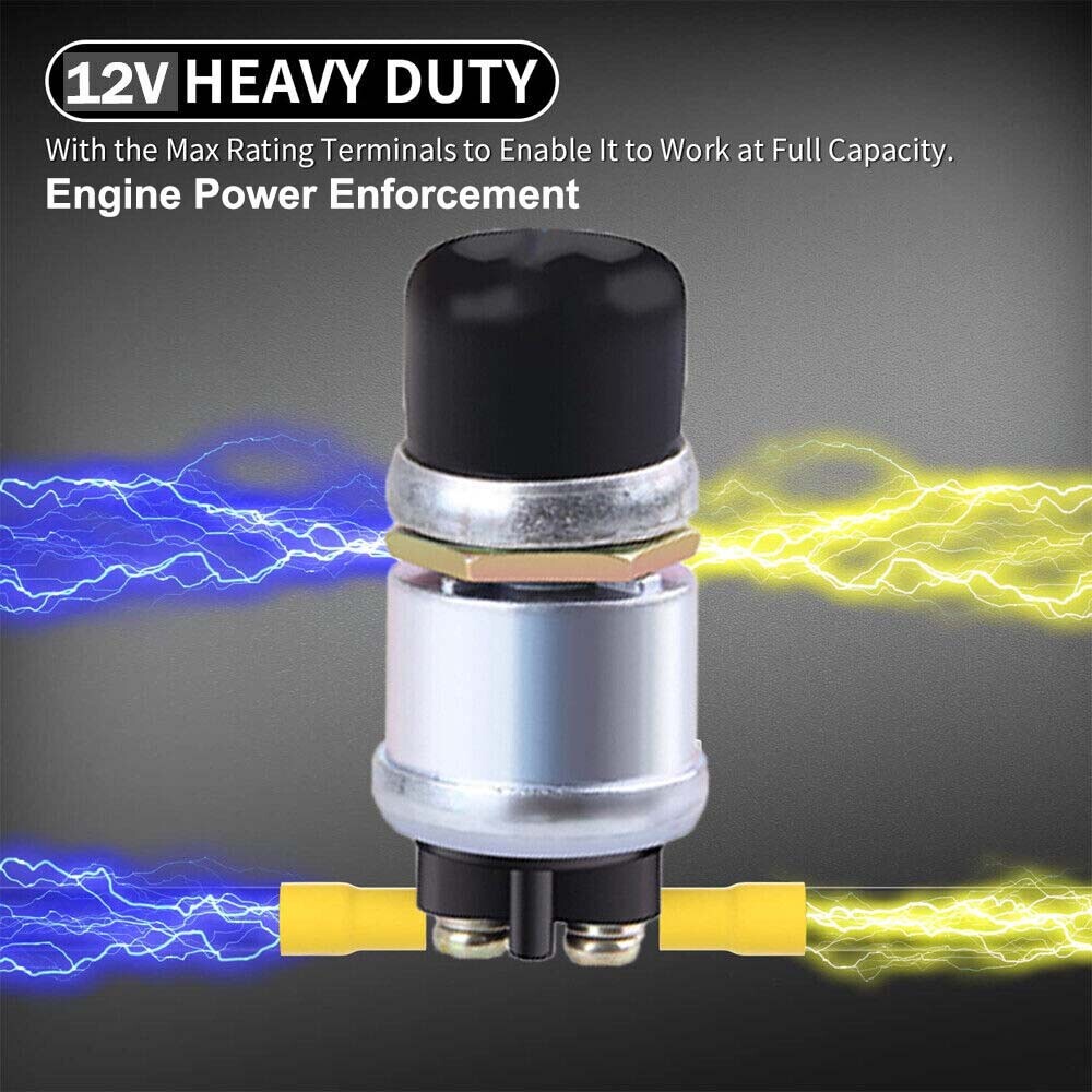 Push Button Momentary Starter 50A Ignition Switch On-Off 12V DC For Car marine