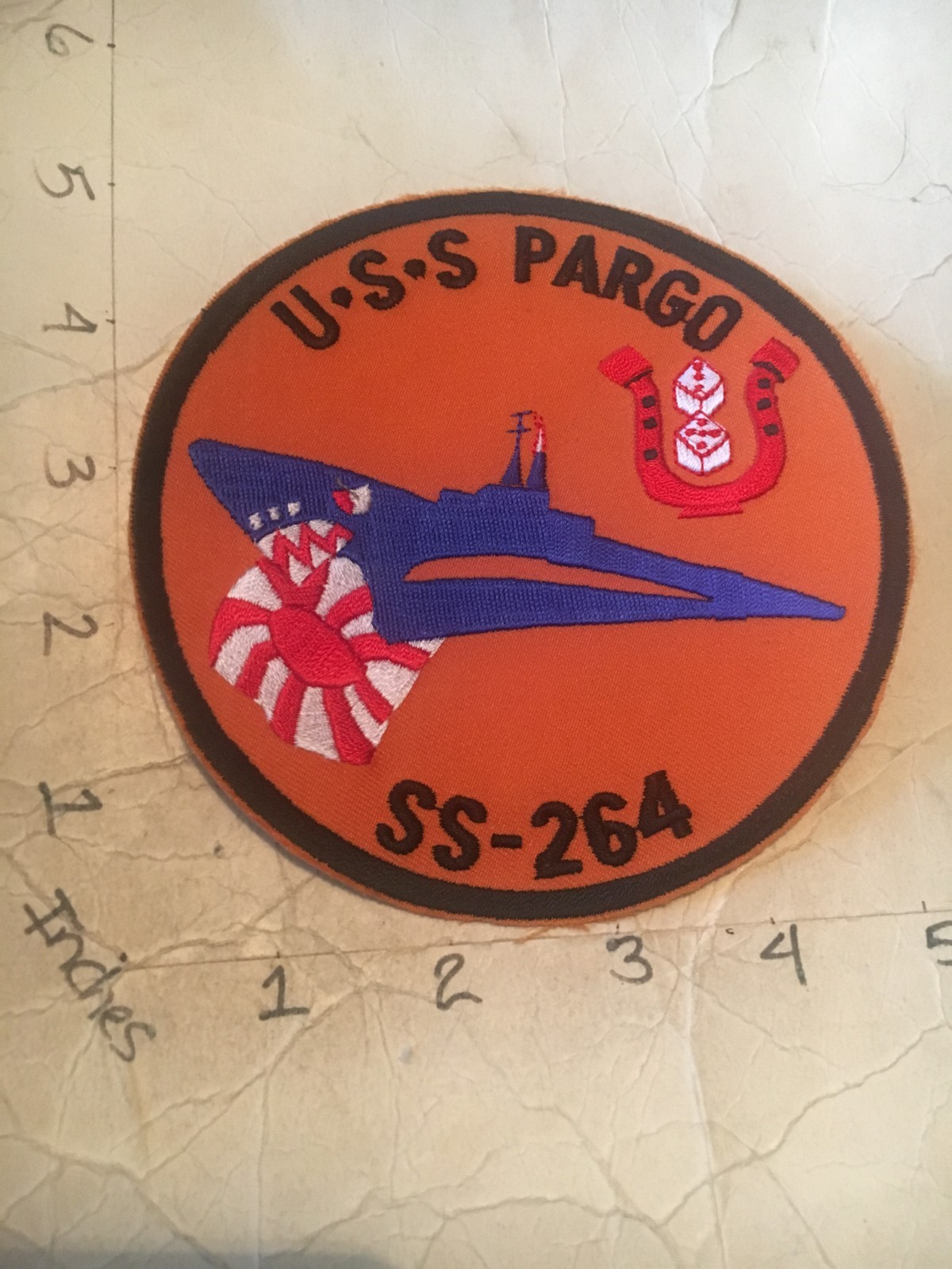 US NAVY USS Pargo SS-264 Submarine Patch 8/1/25