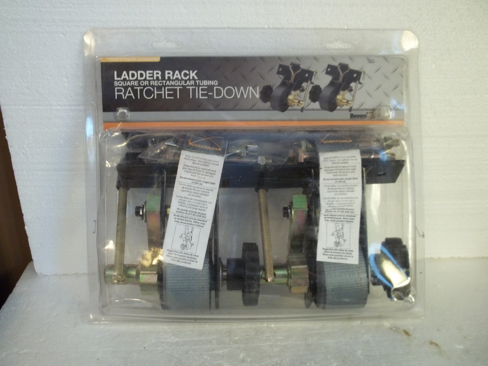 Genuine Buyers Products 5480005 Ladder Rack SQ/ Rectangular Ratchet Tie Down 2pk
