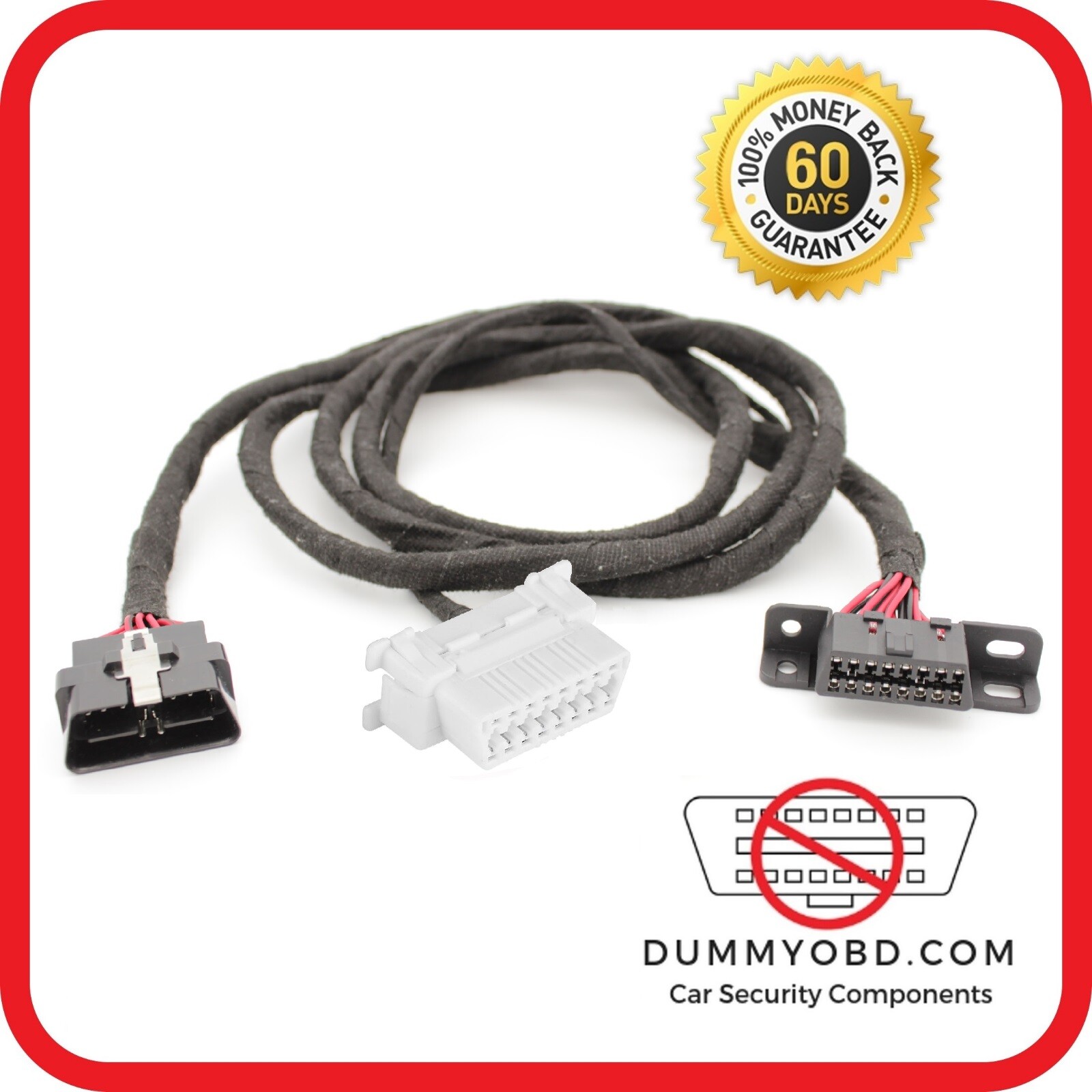HONDA OBD port relocation extension diagnostic cable with Dummy OBD