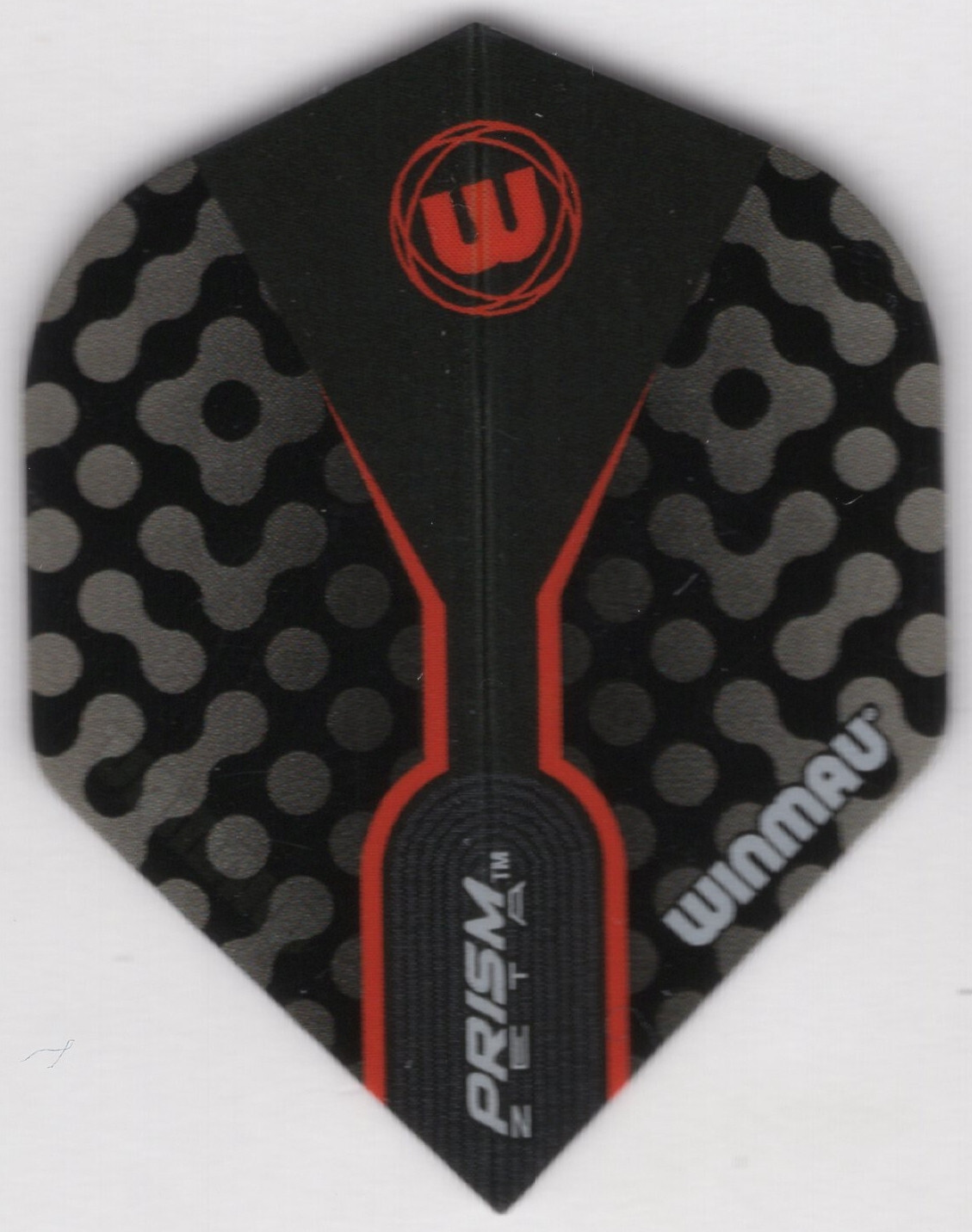 WINMAU Black And Red PRISM ZETA Dart Flights: 3 per set