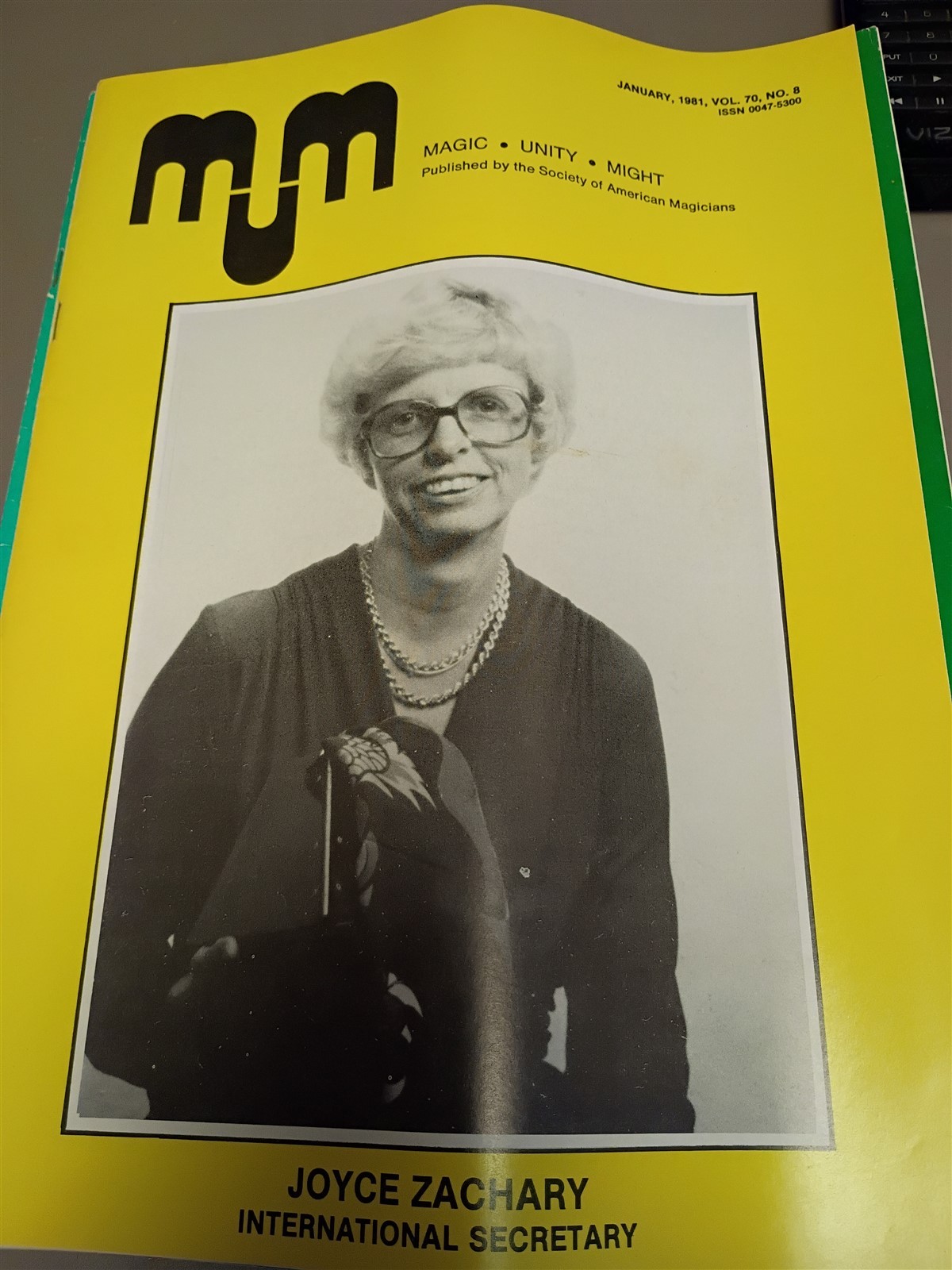 Joyce Zachary MUM Society of American Magicians Magazine Issue 1981 #9