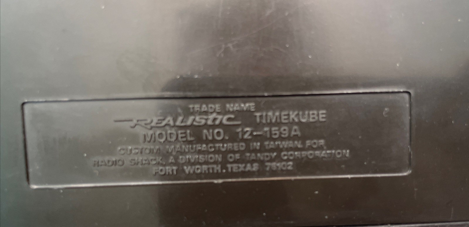 Realistic Timekube 12-159A Tested Works Static