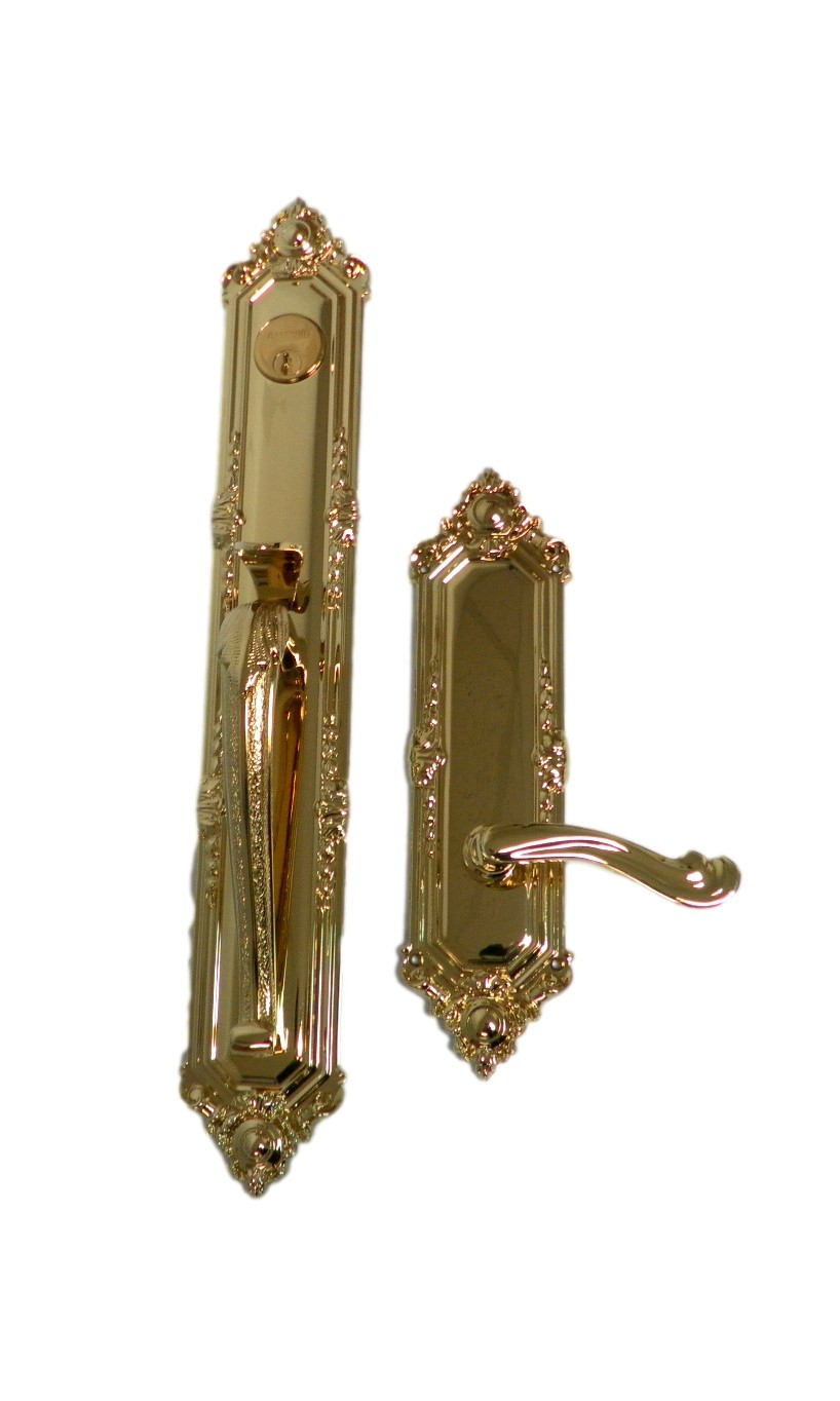 Baldwin 6950.003.RFD Kensington Right Hand Dummy Trim - Lifetime Polished Brass