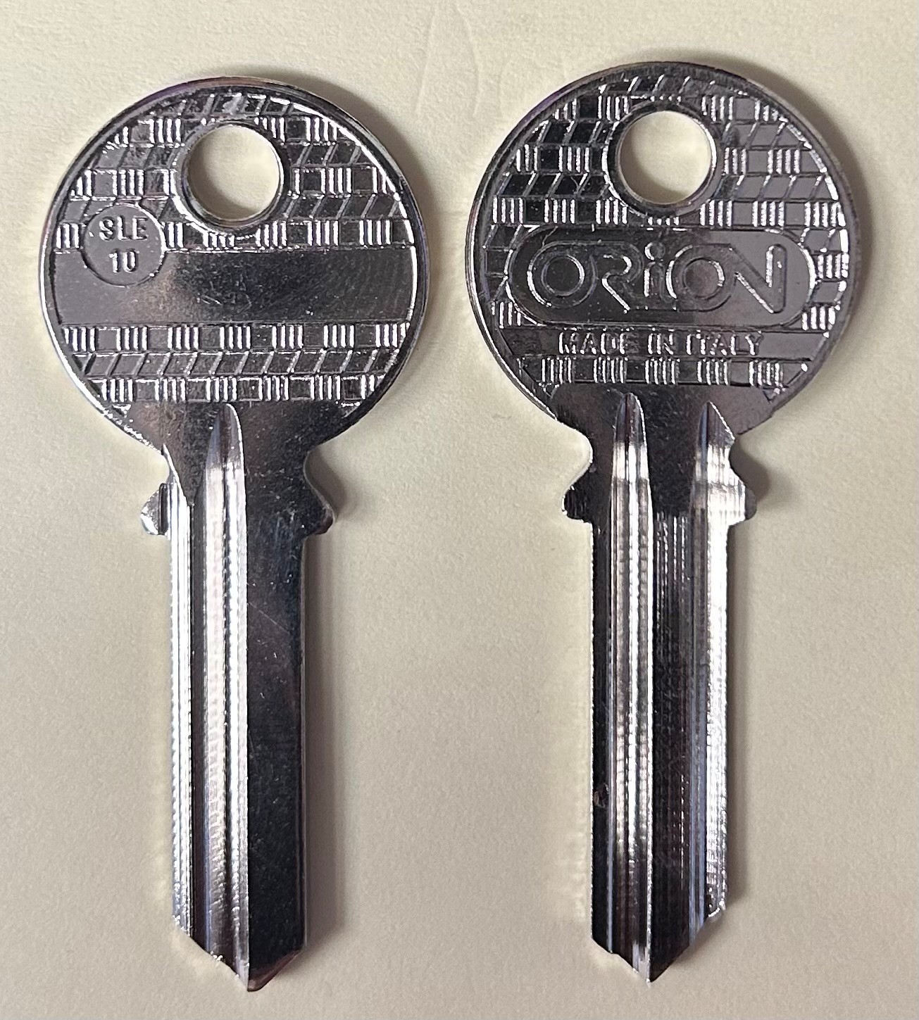 Orion SLE10 / Ilco EX1 / DL 62XL Key Blank uncut (1 Pc)