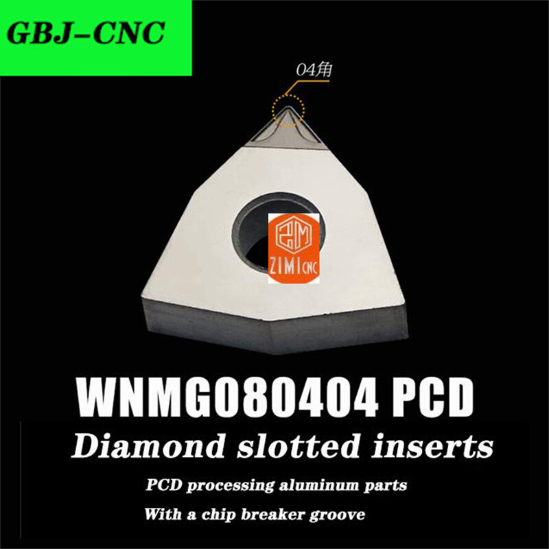 Chip breaker PCD polycrystalline diamond WNMG080402 04 08 WNMG 43 1 2 3 PCD 2PCS