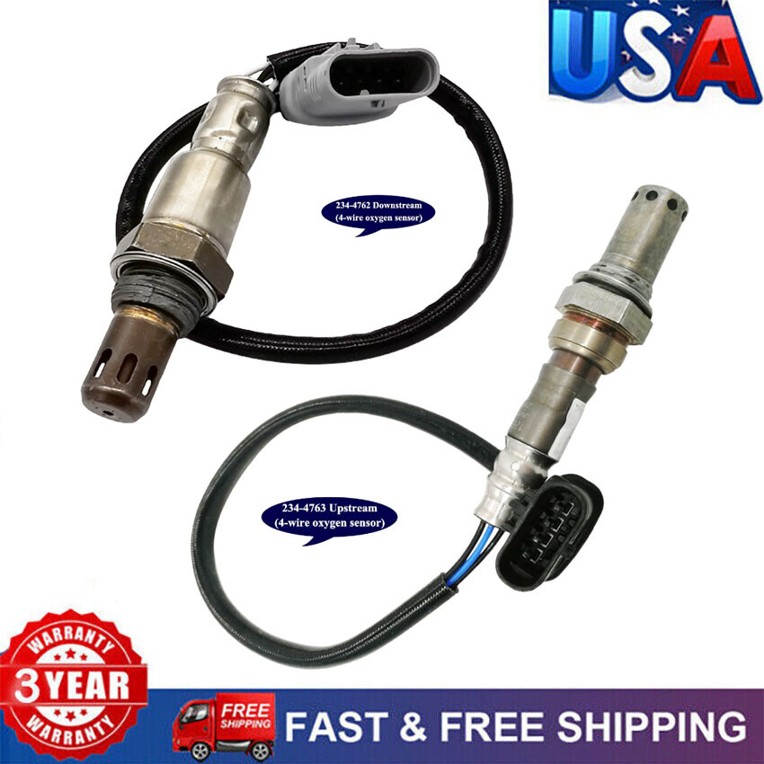 2PCS Front & Rear Oxygen Sensor for 2013-2017 Cadillac ATS 2015-2022 GMC Canyon