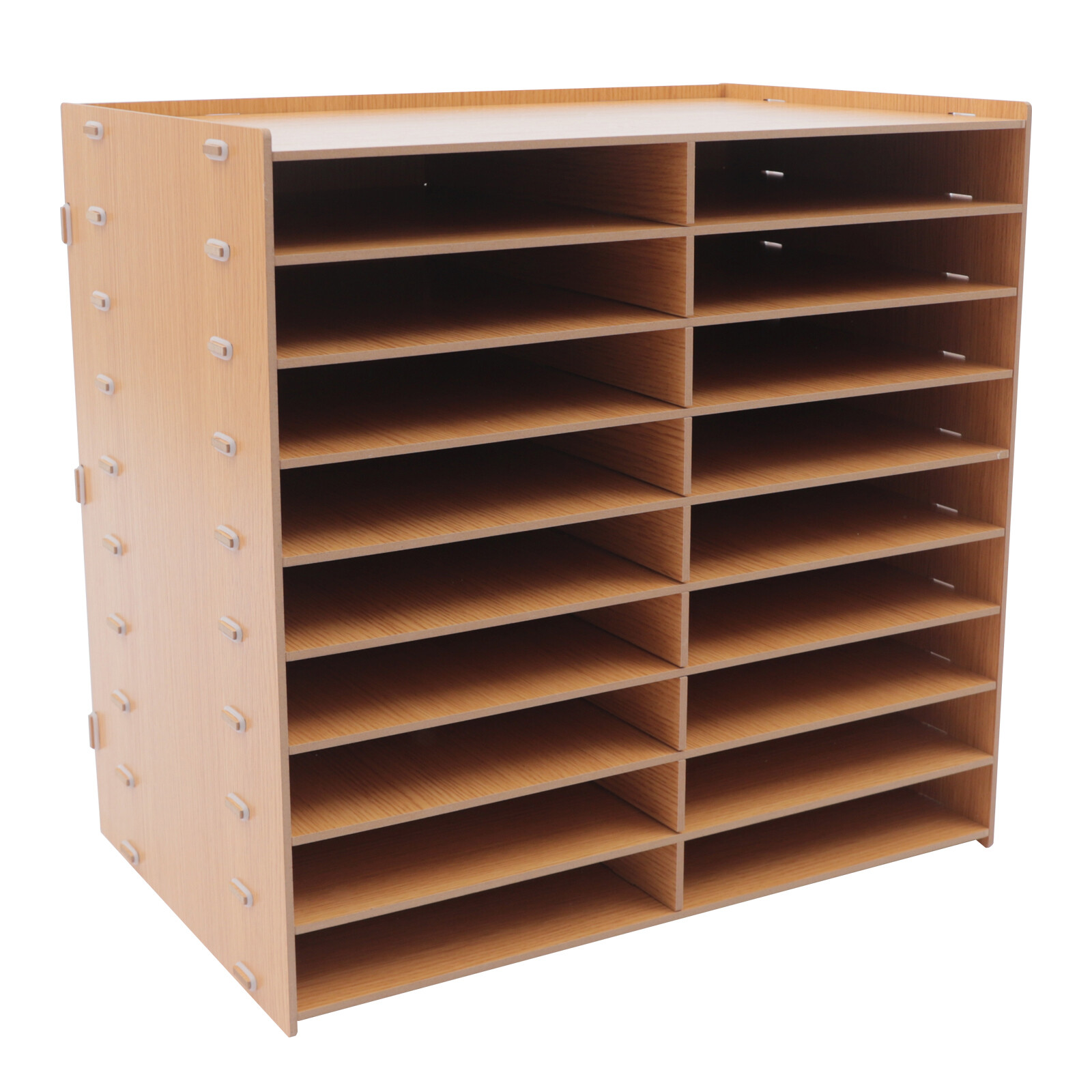 Elegant Multi-Tier Document Organizer with Customizable Design for Office Use