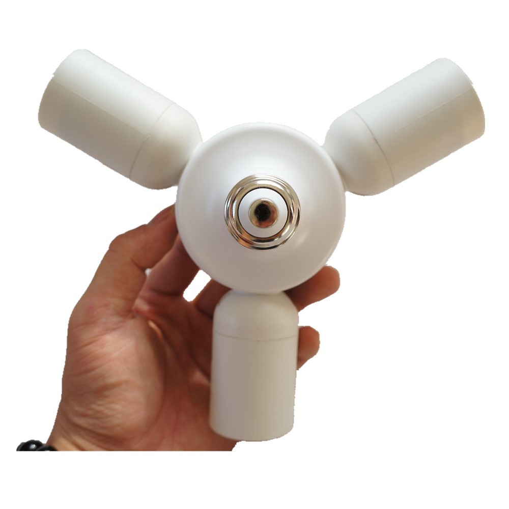 3 in 1 E27 Standard Medium Socket Splitter Converts 1 Socket to 3 Sockets