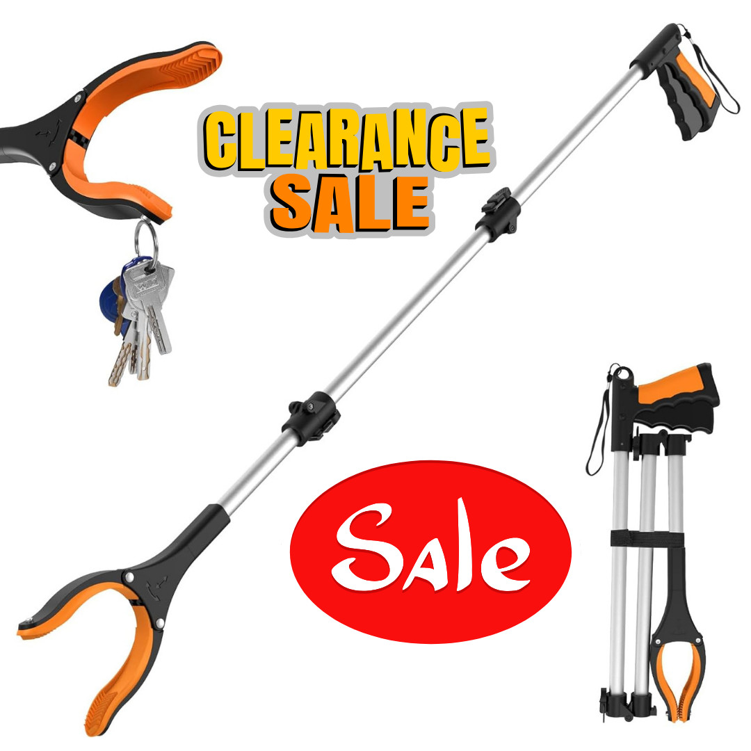 43" Extra Long Grabber Tool, Foldable Grabbers for Elderly Grab It Reaching T...