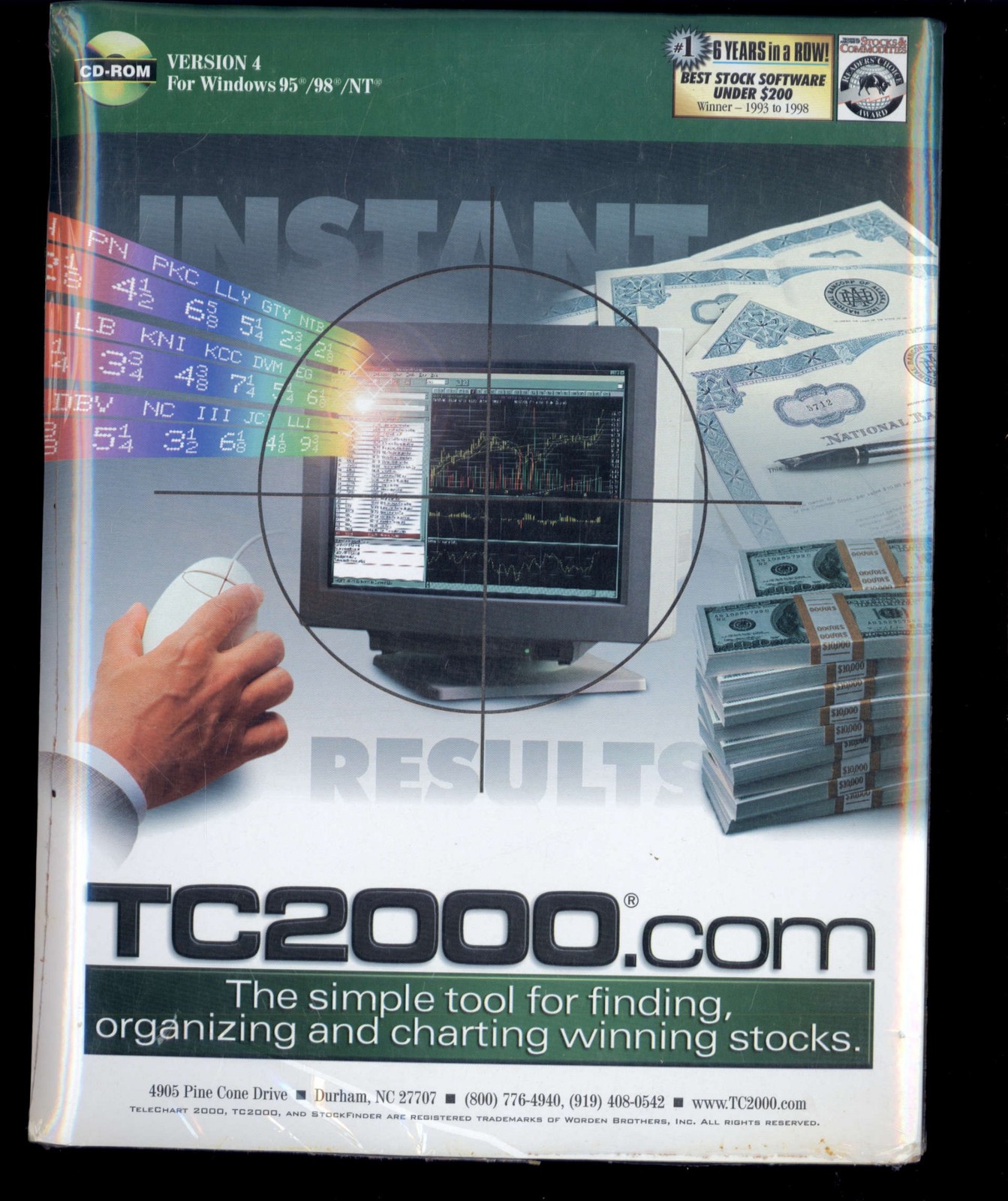TC 2000 Version 4 for Windows 95, 98, NT * Software for Stock Charting WORDEN BR