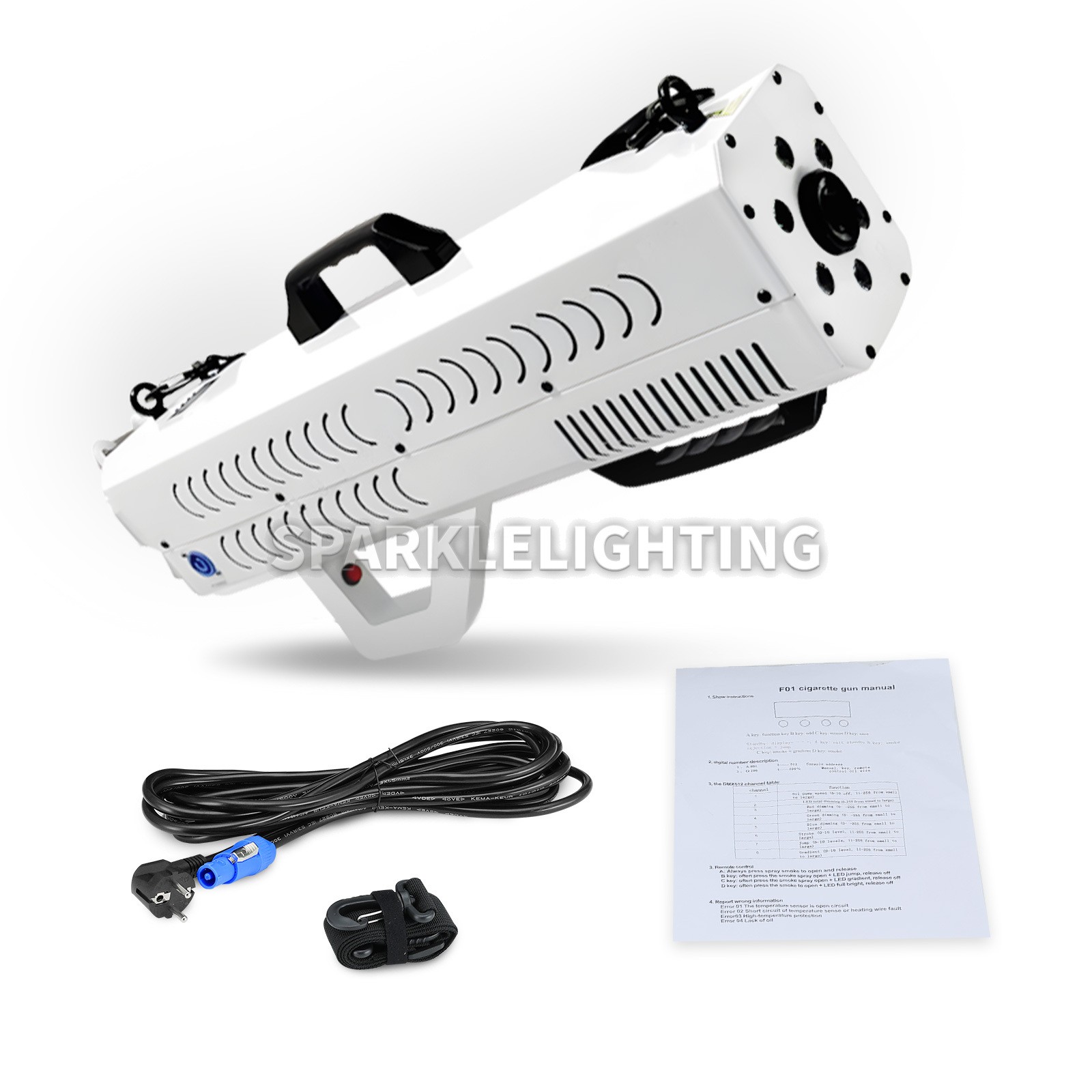 PAIDUN 1500W RGB Handheld Smoke Fog Machine 5-8M/16.4-26.2FT DJ Disco Music Show