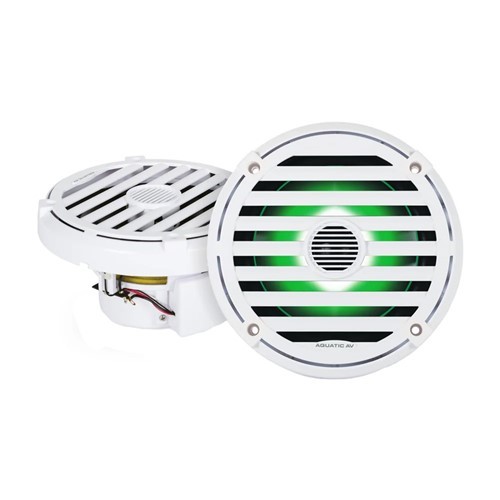 Aquatic AV ELITE 6.5" RGB Speakers - White - Pair (EL423)