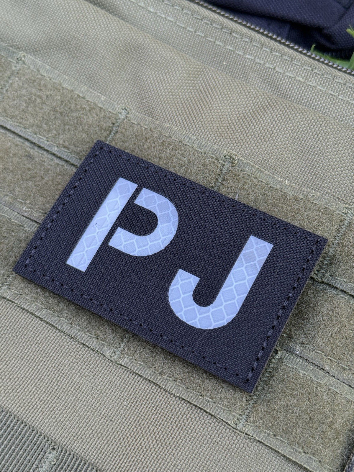 IR PJ Pararescue CSAR para Patch infrared jumper Hook Loop Black