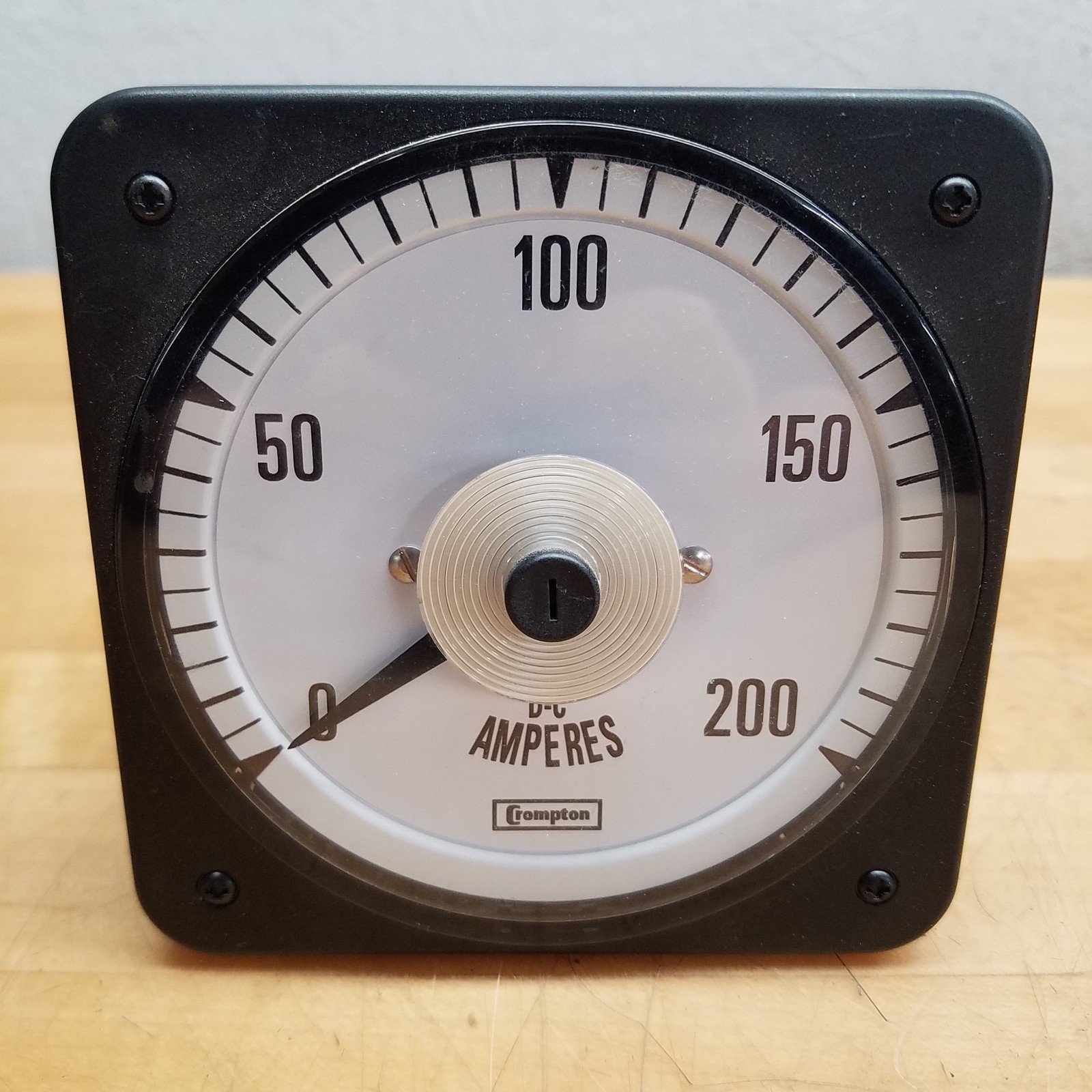 Crompton 007-05AA-EYRL ANSI Switchboard Meter, ES. 0-50 Millivolts DC - USED