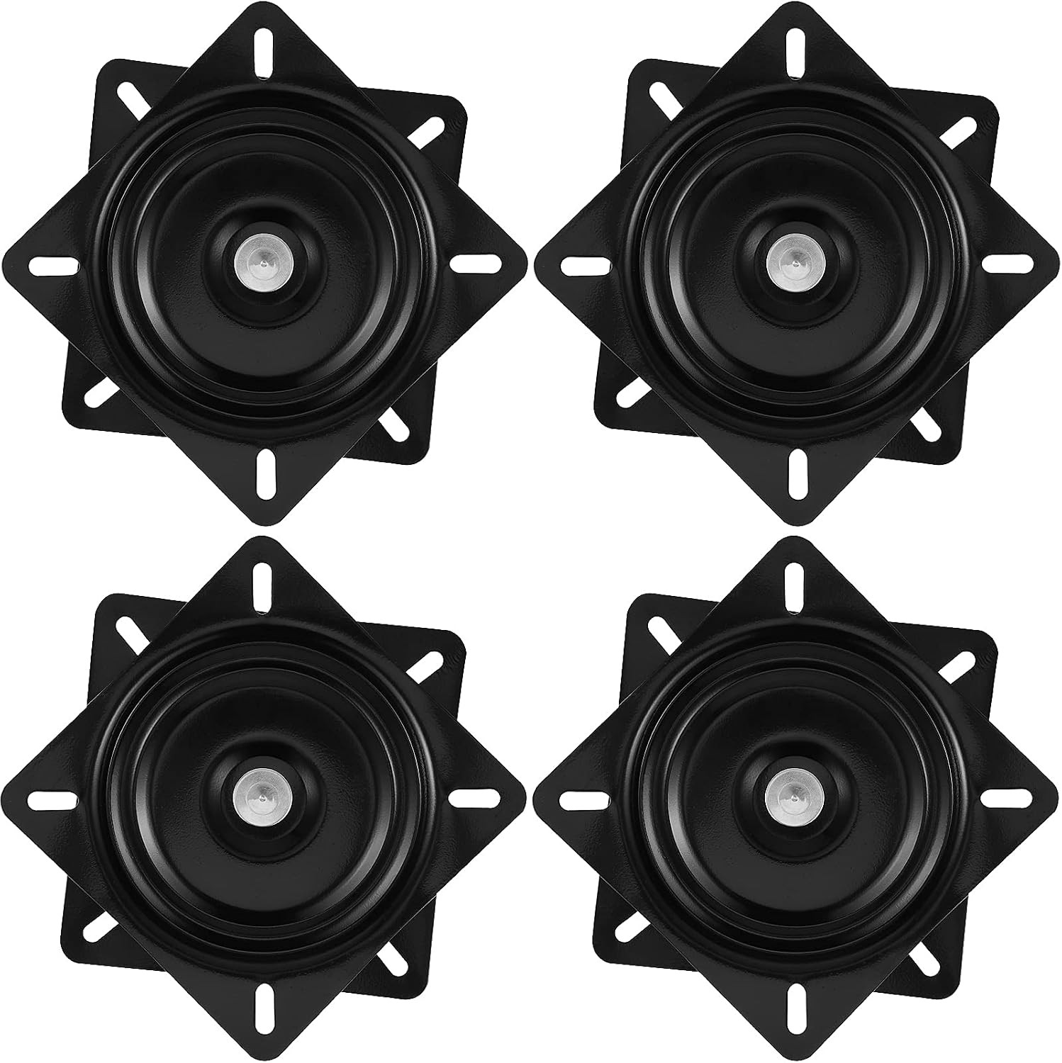 4 PCS 7 Inch Bar Stool Swivel Plate, Heavy Duty Swivel Base Mount Plate for Home