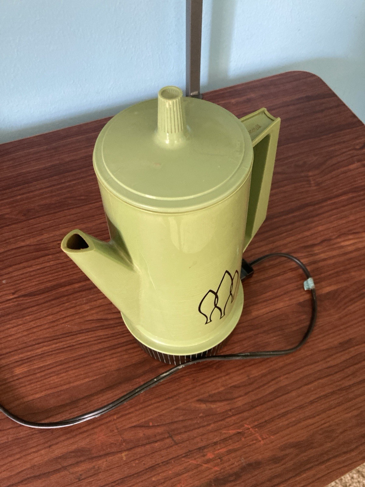 Vintage Cornwall Electric Coffee Maker Avocado Green Working