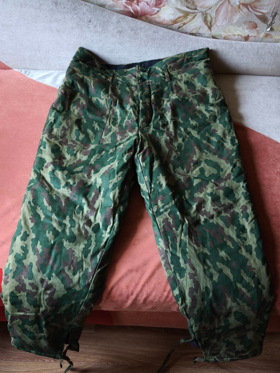 Vintage Collectible Russian Winter Pants VSR-93 Barvikha Camo 90s Green XL 54/4