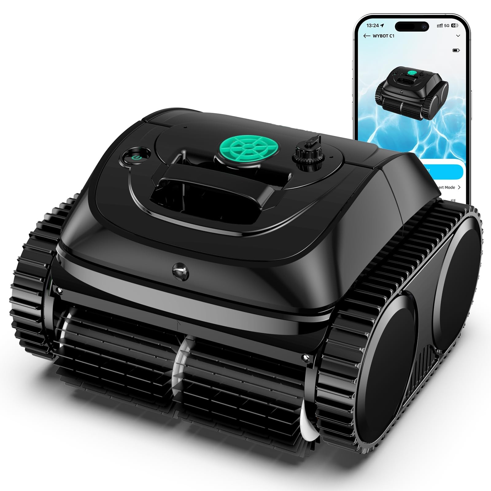 WYBOT C1 Wall Climb Pool Robot Cordless Robotic Pool Cleaners Powerful Suction