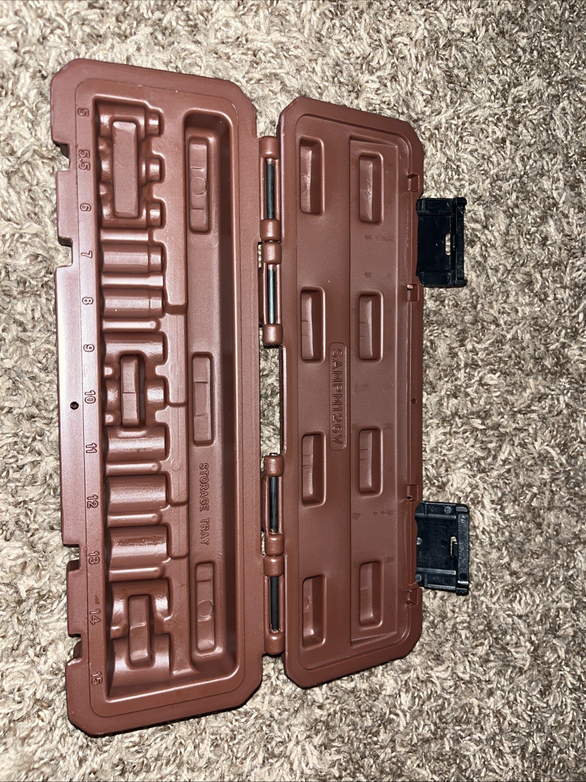 Matco Tools 1/4  Shallow Socket 5,5.5-15 Blow Molded Case Organizer