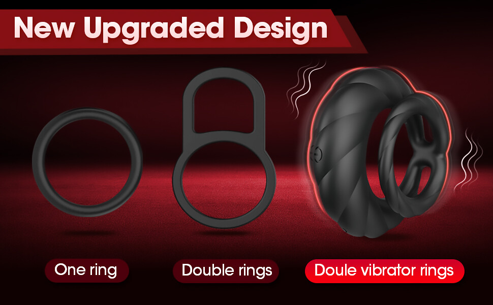 Vibrating Cock Ring Penis Erection Male Prostate Massager Vibrator Men Sex Toys