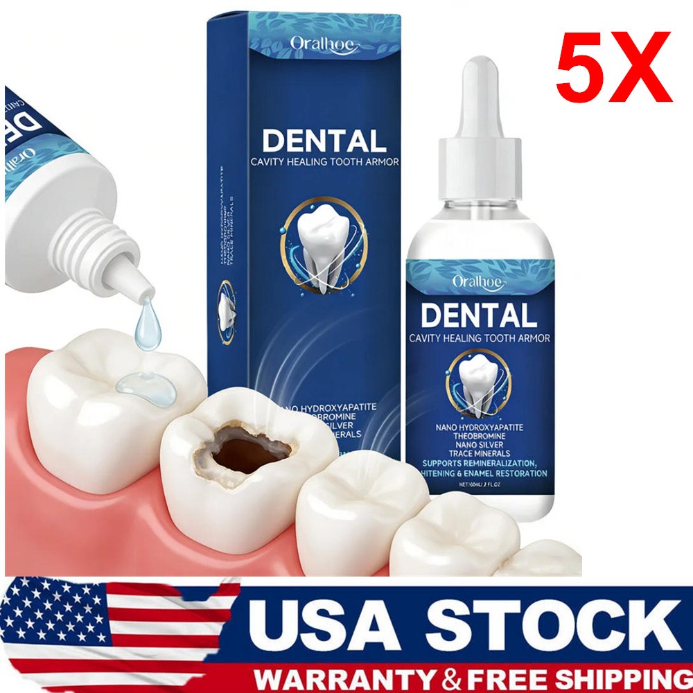 5/3Pcs Dental Cavity Healing Tooth Armor Teeth Care Whitening Enamel Restoration