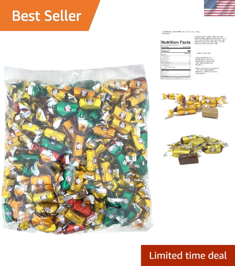 Individually Wrapped Coffee Candy—Perfect for Buffets & Office Bowls (3 lbs)