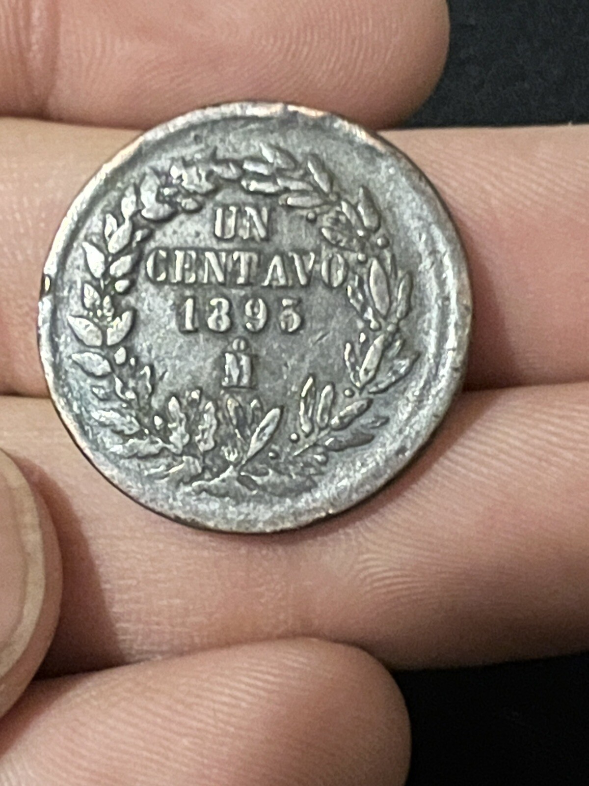 1893  Mo Mexico Un Centavo Mexico City Mint
