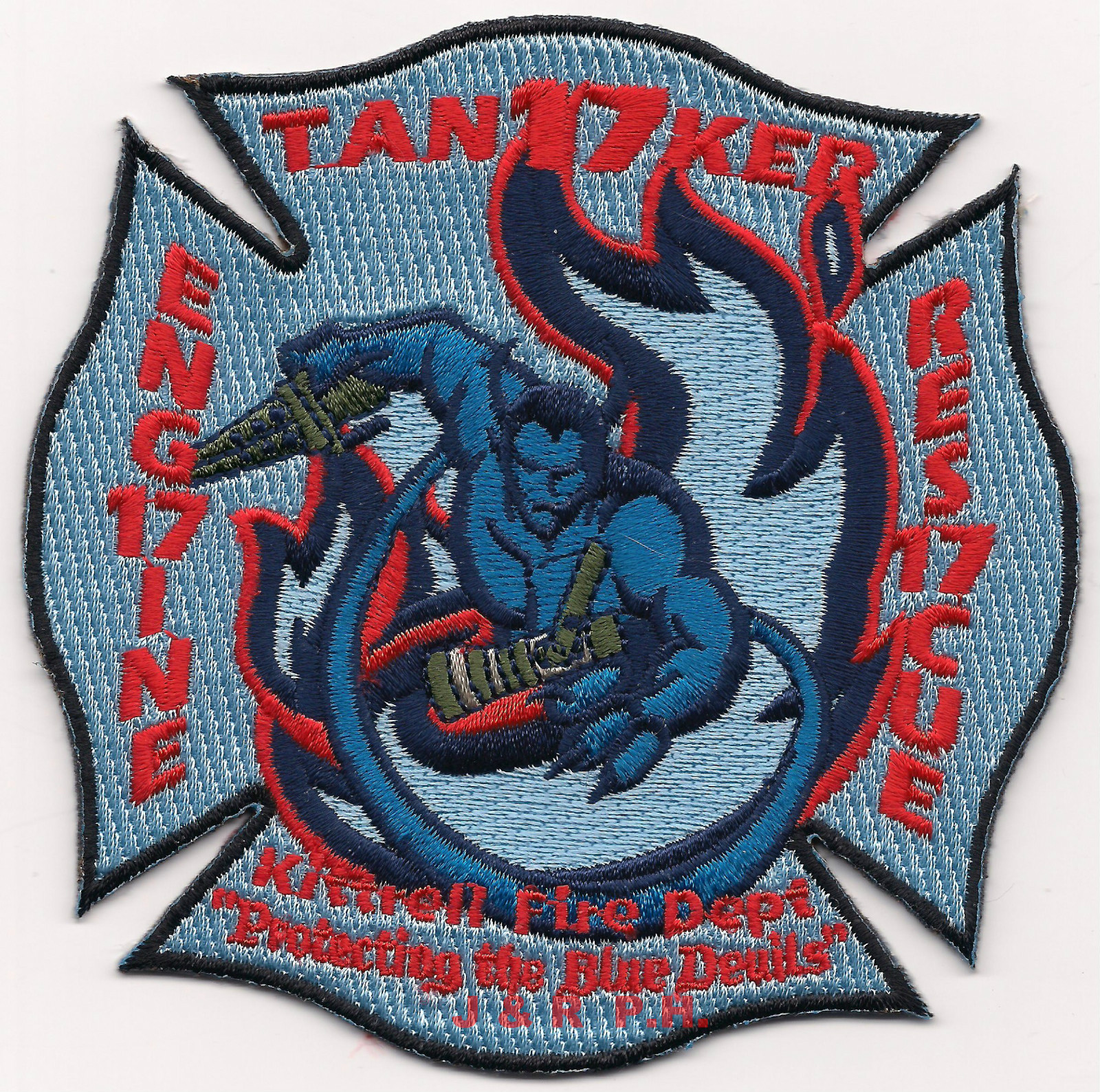 Kittrell  Station-17, TN  "Protecting Blue Devil"  (4" x 4" size) fire patch