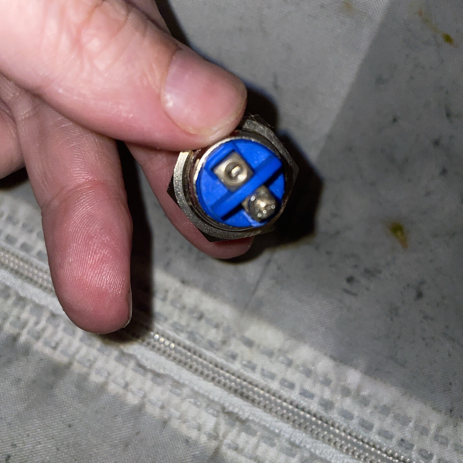 Silver Button For Pride Mobility Scooter PP13