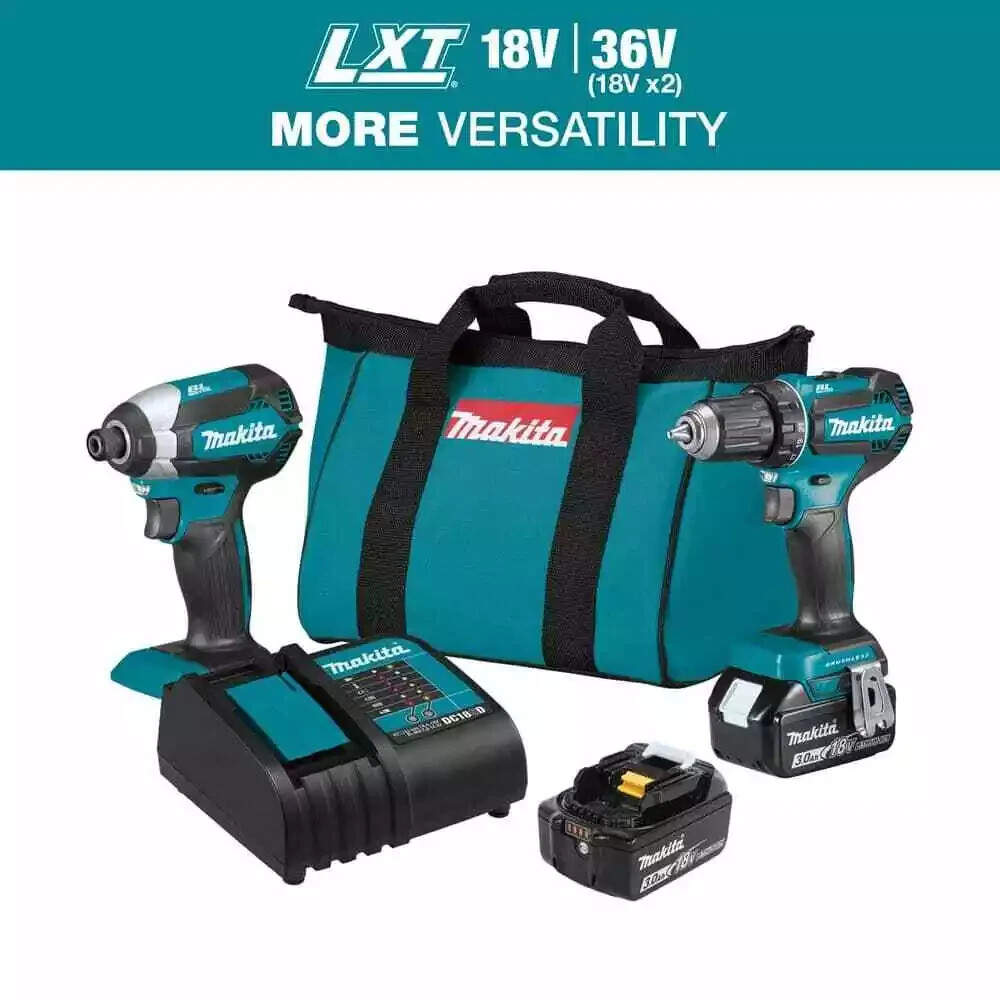 XT281S 18V LXT Lithium-ion Brushless Cordless 2-Piece Kit 3.0Ah Driver-Drill