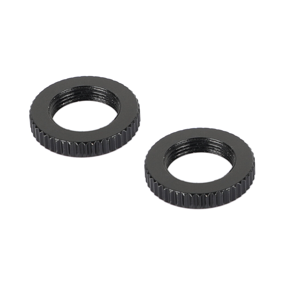 2Pcs 5/8"-27 Dual Lock Nut for 5/8" 1/4" Cold Hot Shoe Adapter Screw Mic