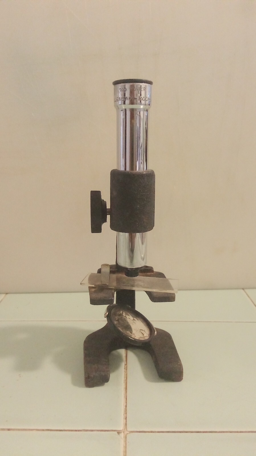 Wollensak Rochester 100 Power Microscope