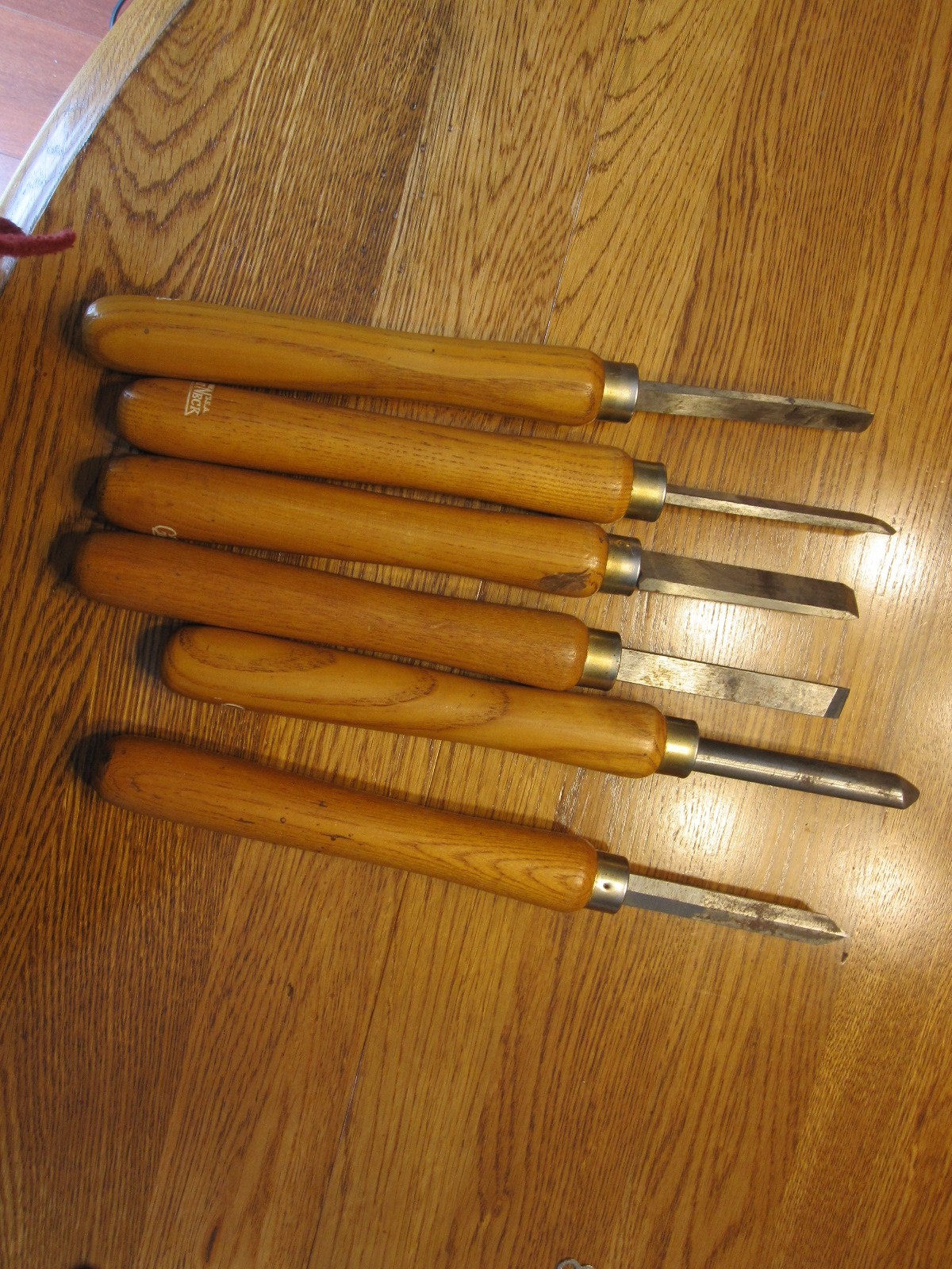 Great Neck  Wood Lathe Turning Set Lot of Six Made In USA 16” Long FREE SHIPPING