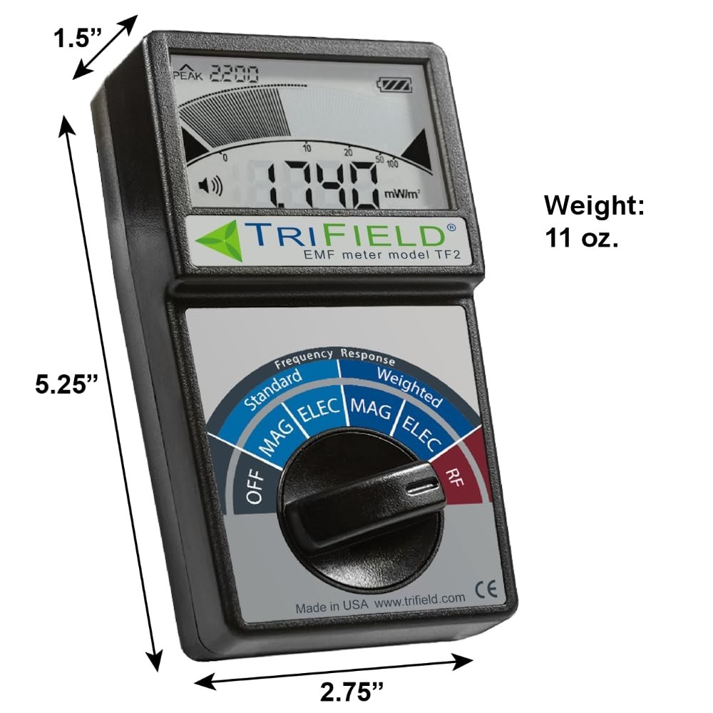 Portable EMF Detector - Magnetic, Electric, RF