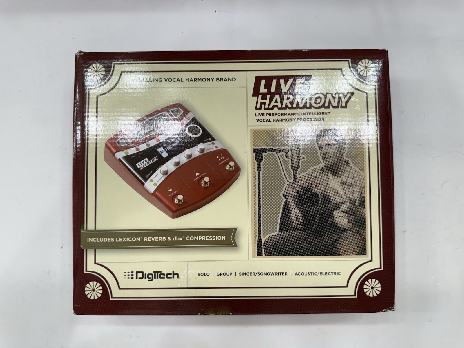 Digitech VLHM Vocalist Live Harmony Vocal Effects Processor Pedal + Box & PSU