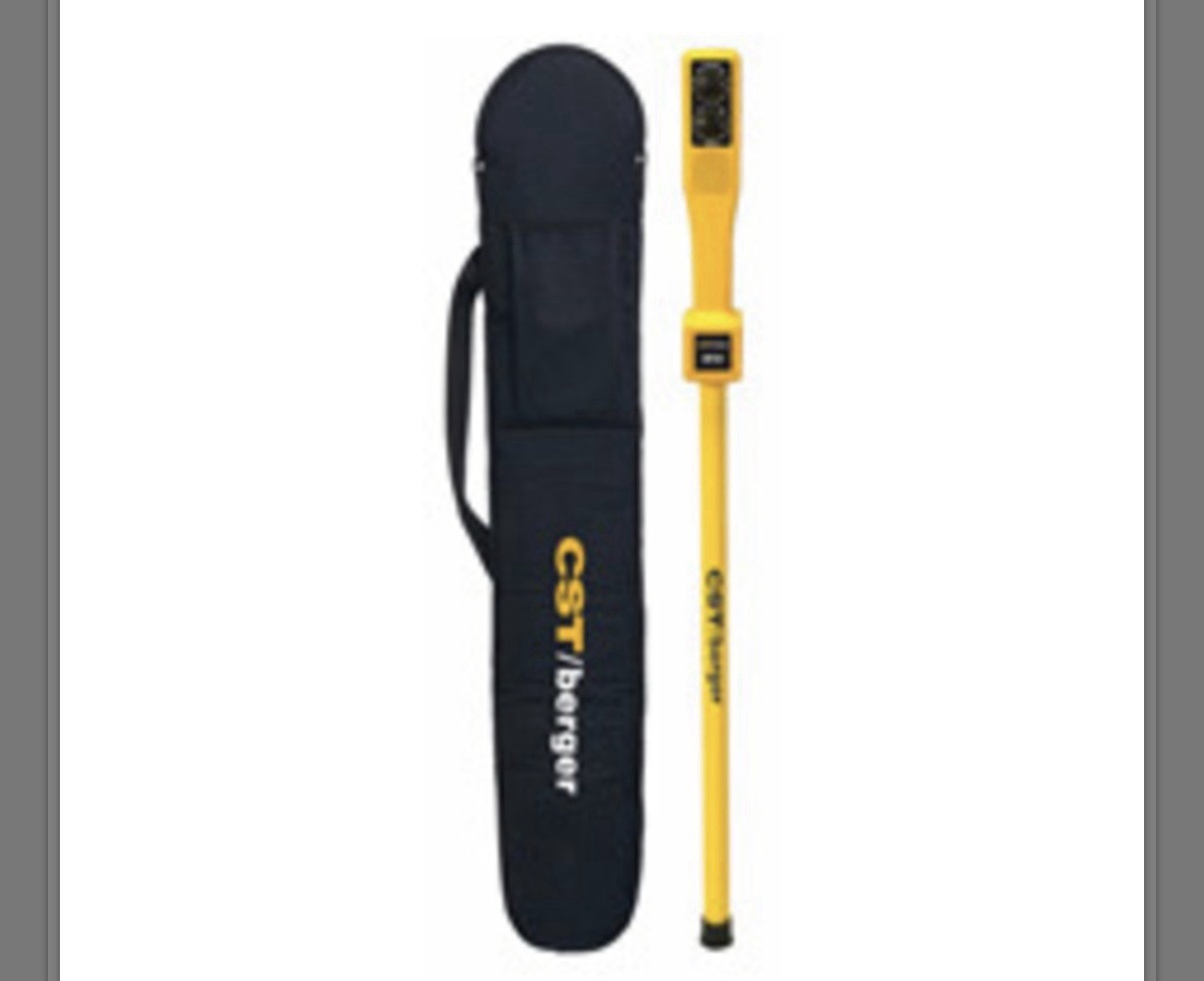 CST/berger Yellow magnetic Locator with Carrying Case