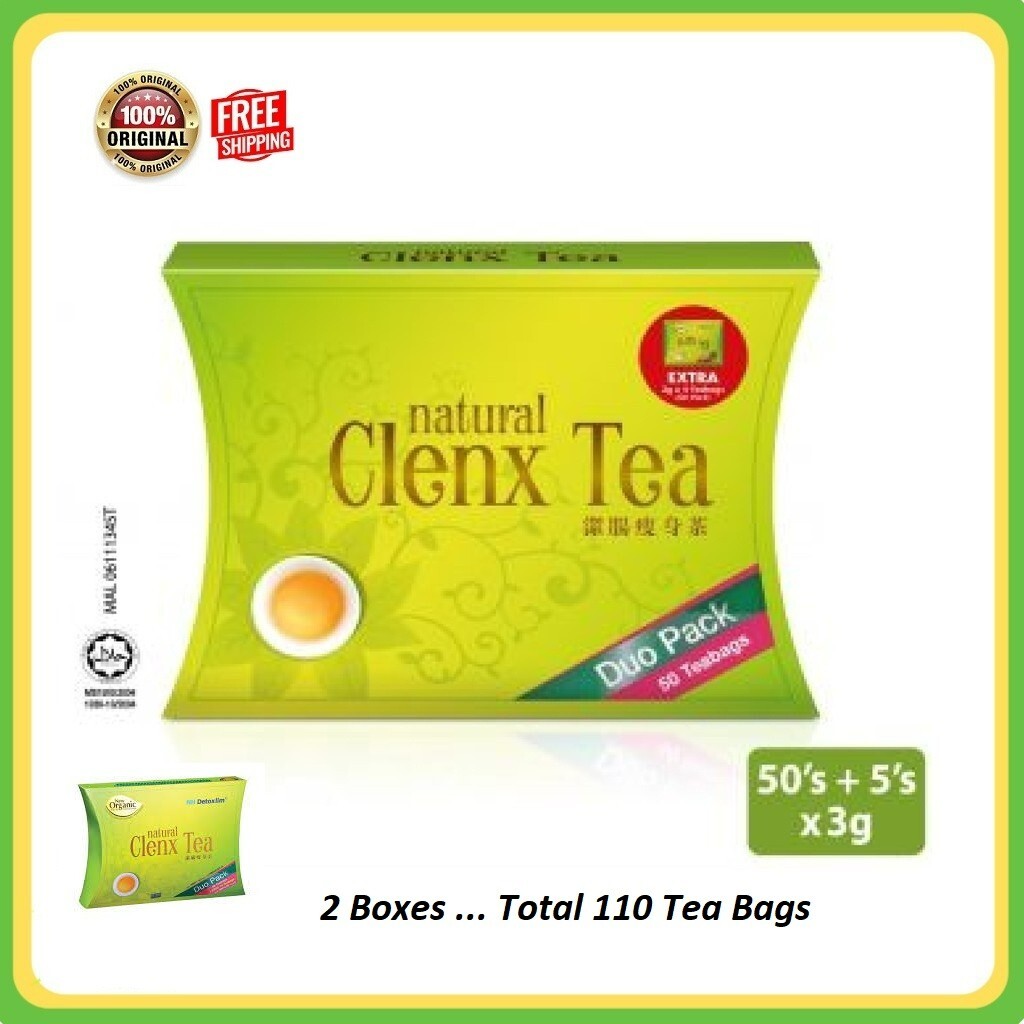 Nh Detoxlim Clenx Tea Natural Weight Loss Detox 55sachets X 2boxes Free Shipping