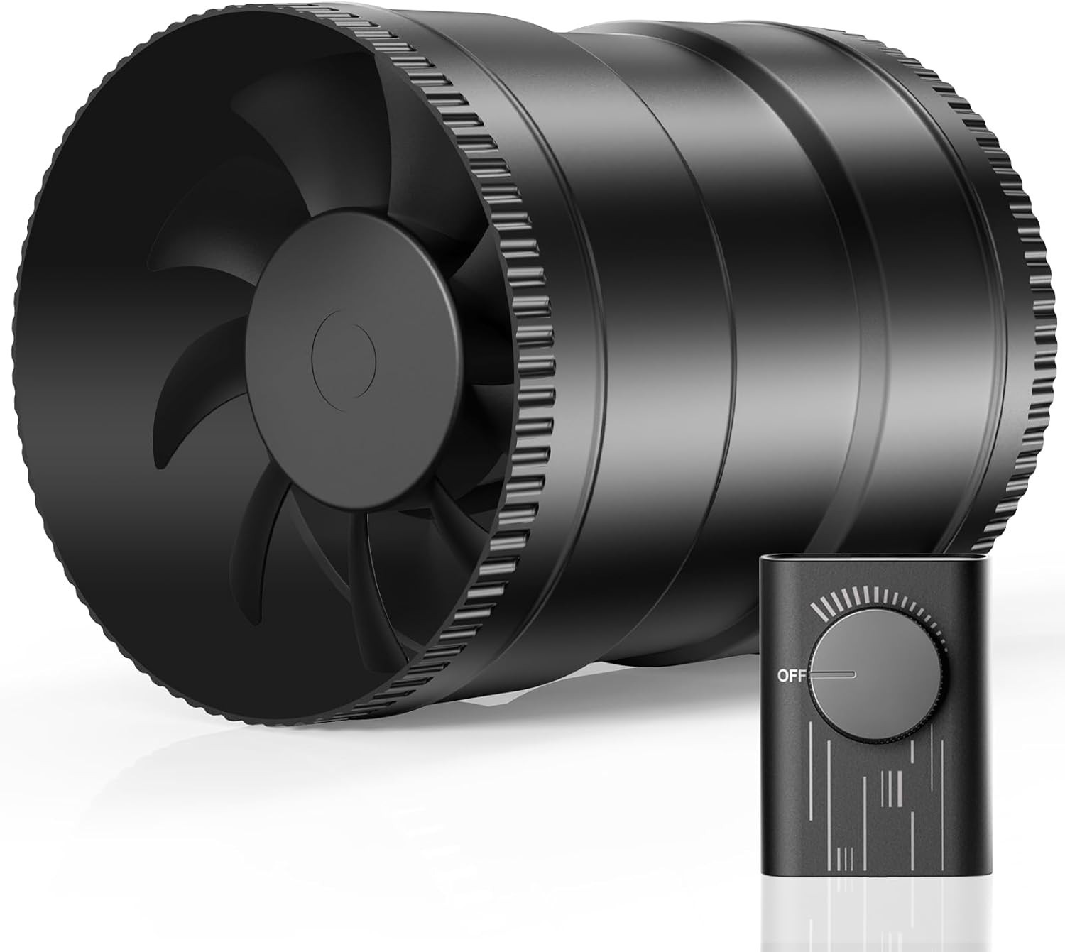 Upgrade Controller 6 Inch Inline Duct Fan - 345 CFM for Comfort & Airflow