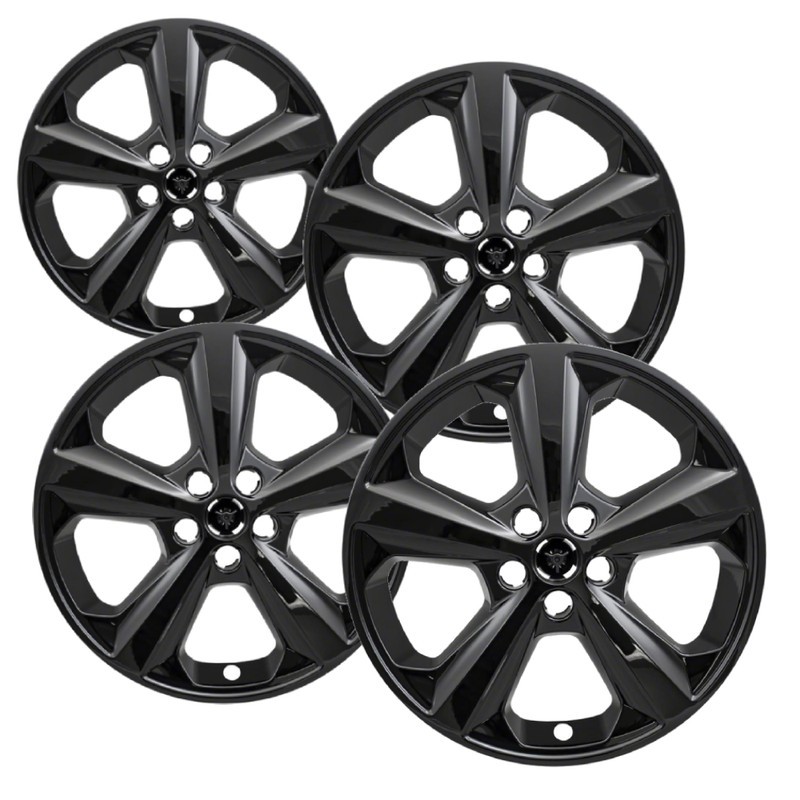 Set of 4 Gloss Black 18 inch Impostor Wheel Skins for 15-22 Ford Edge Rim Covers