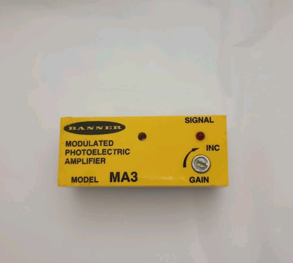 Banner Modulated Photoelectric Amplifier Model ma3