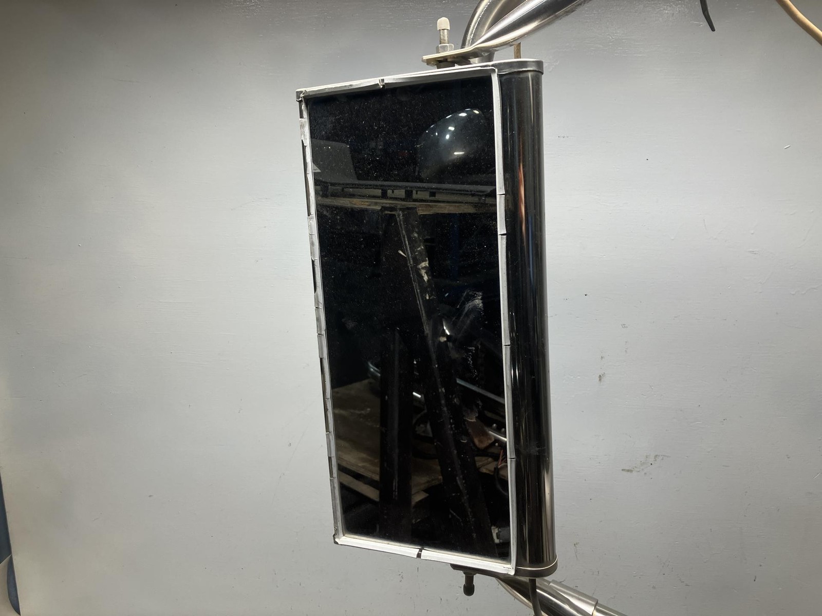 2000-2012 International 9400 STAINLESS Left Door Mirror - Used | P/N 2503941C1